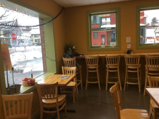 Nori's dining section has big windows and seasonal decor. Nori's dining section has big windows and seasonal decor.
