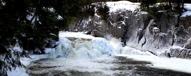 The Ausable River is a frozen treat.