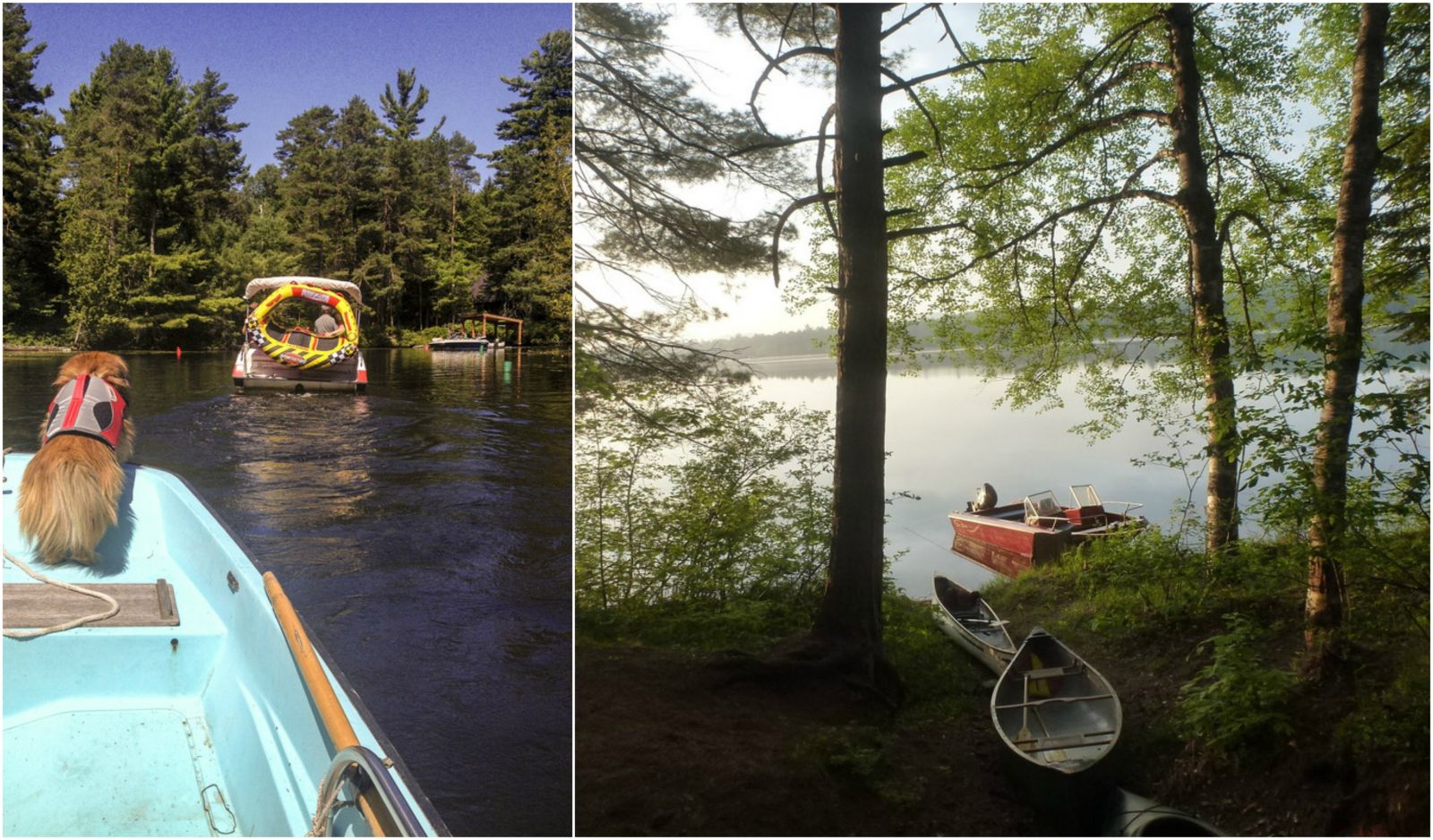 All kinds of boating at Fish Creek State Campground. And bring the doggie!