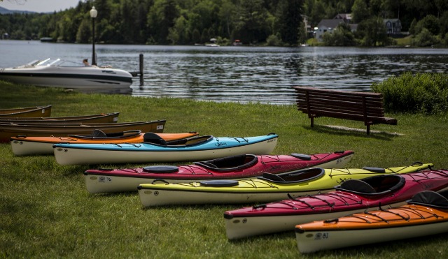 Paddle kayaks on Lake Flower. We saved you a seat! Paddle kayaks on Lake Flower. We saved you a seat!