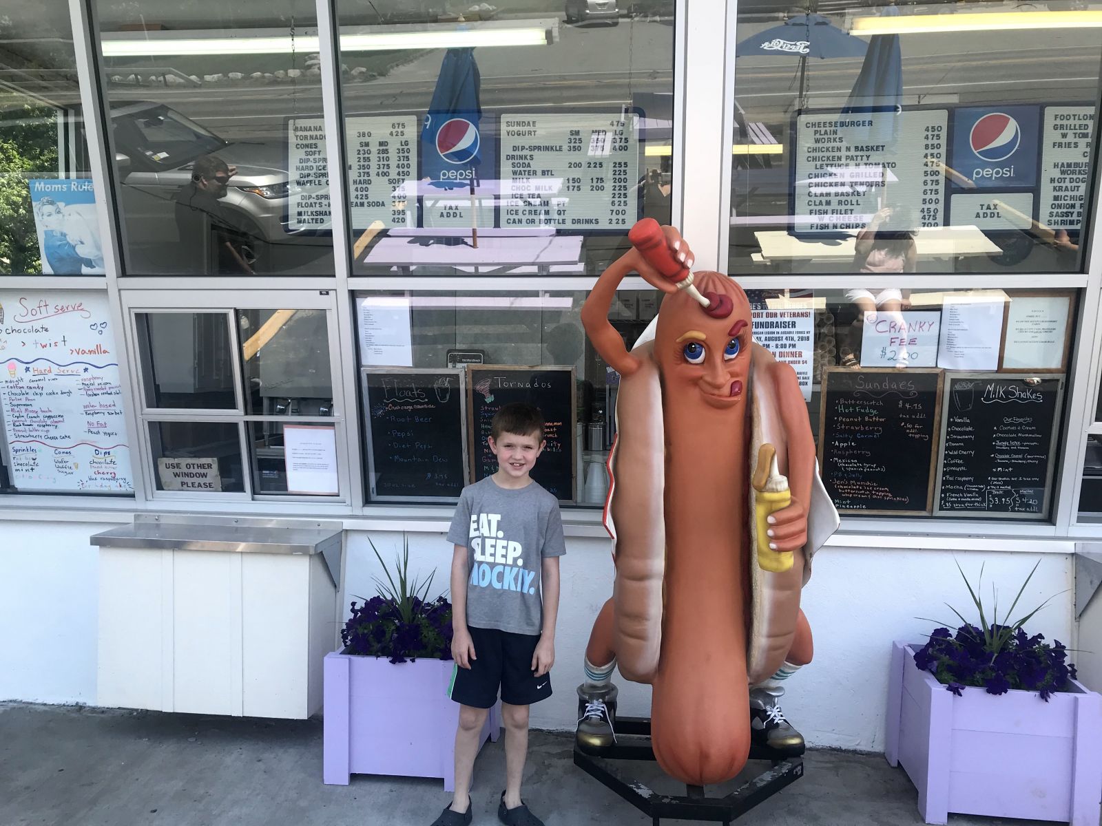 A whacky sense of humor is also on the menu at Whitebrook Dairy Bar.