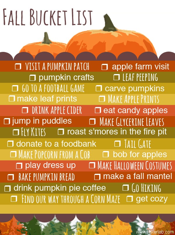 Fall Bucket List