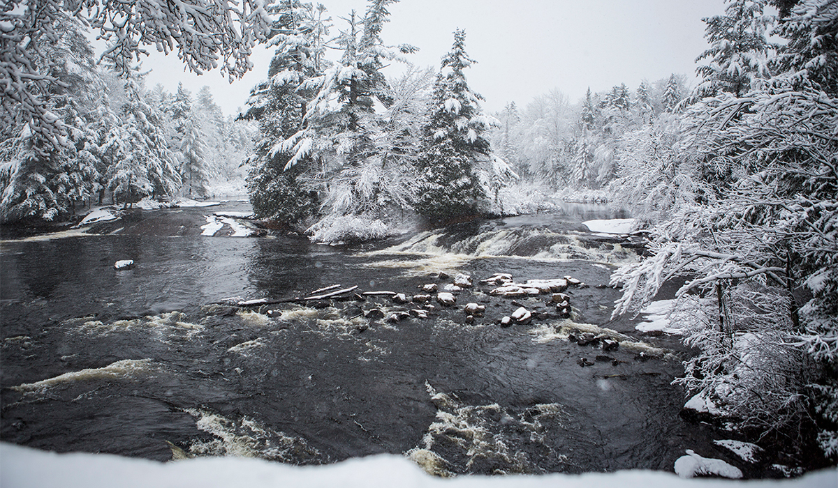 Bog River Falls last week - Not a good swimming day, but sure is beautiful.