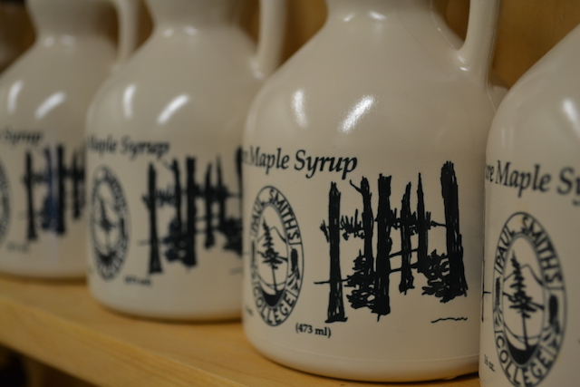 Even if we cannot be here for the sugaring, Paul Smiths VIC jugs up their bounty to be available year round.