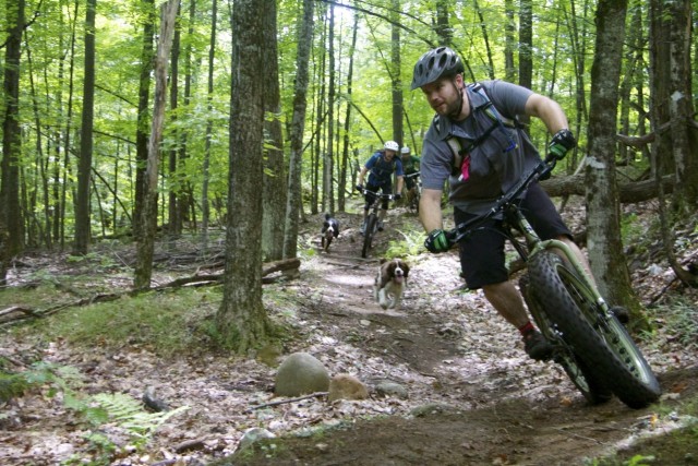 Heading down the Ridge Trail