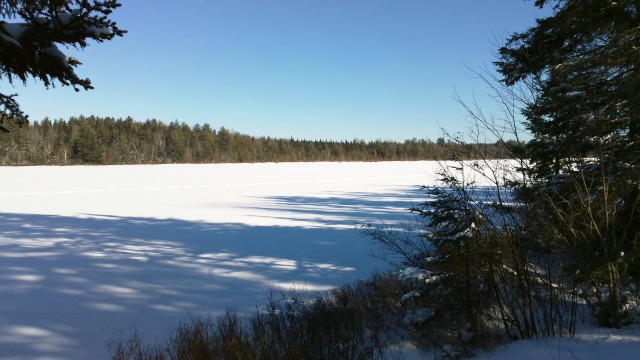 Lake Clear Outlet is the small pond adjoining, visible from the road. Lake Clear Outlet is the small pond adjoining, visible from the road.