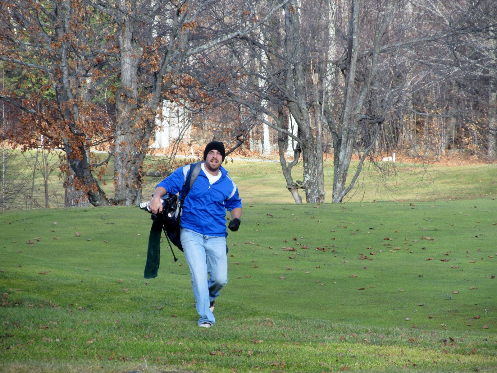 Tucker Backus playing a new game...run...hit...run!