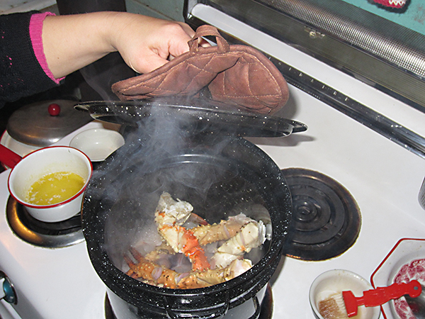 Into the Steamer