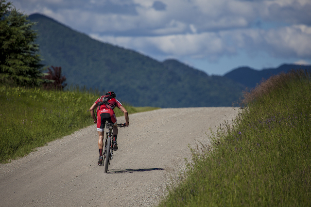 Miles and miles through the access roads around Saddleback and Jay mountains.