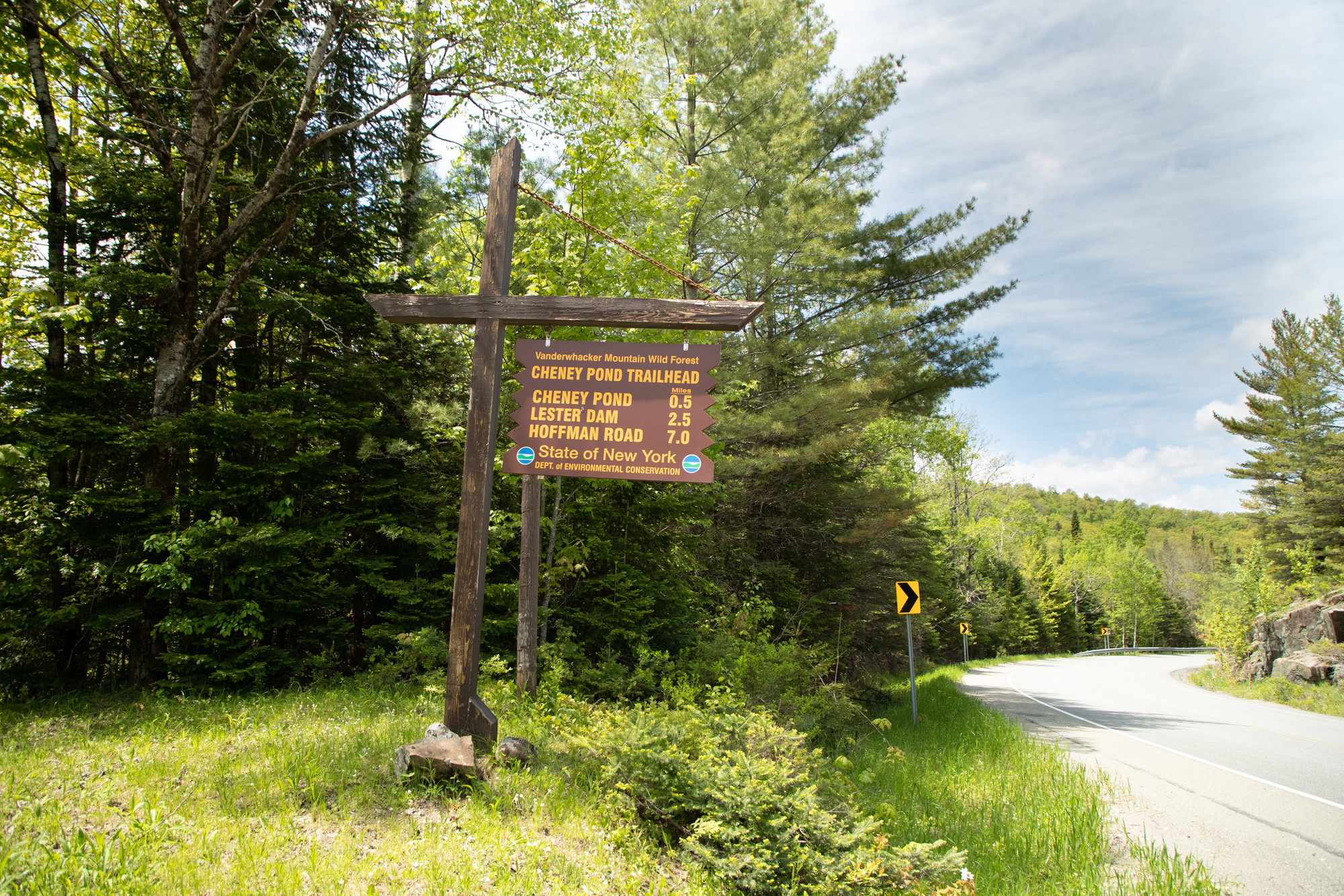 DEC sign for Cheney Pond.