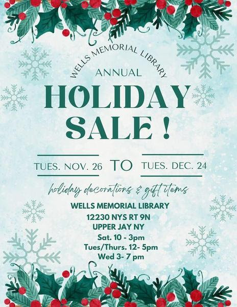 Holiday sale poster