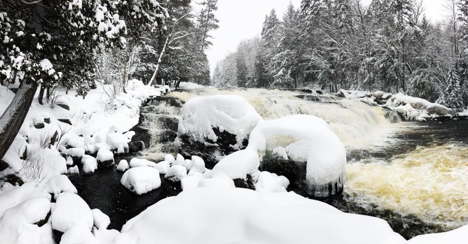 Buttermilk Falls in Long Lake. Photo by Alex Roalsvig