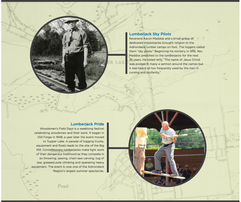 A sample of the interpretive signage on the trail.