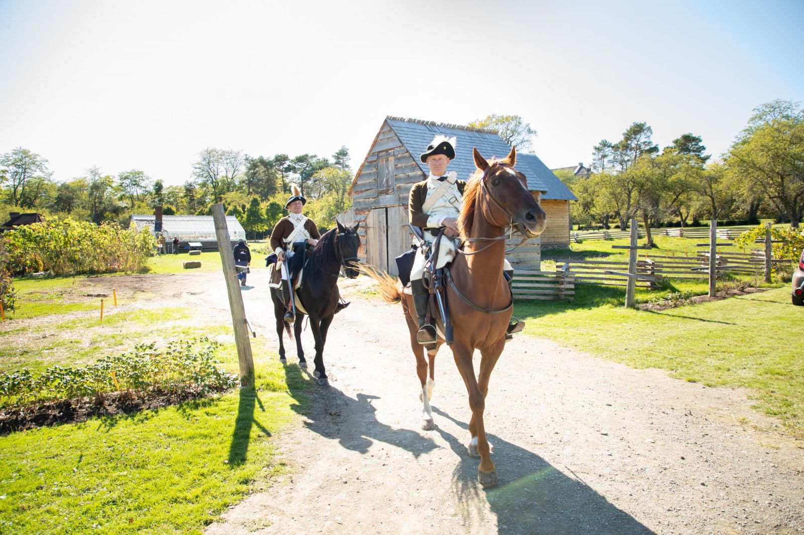 Man riding horse at Fort Ticonderoga