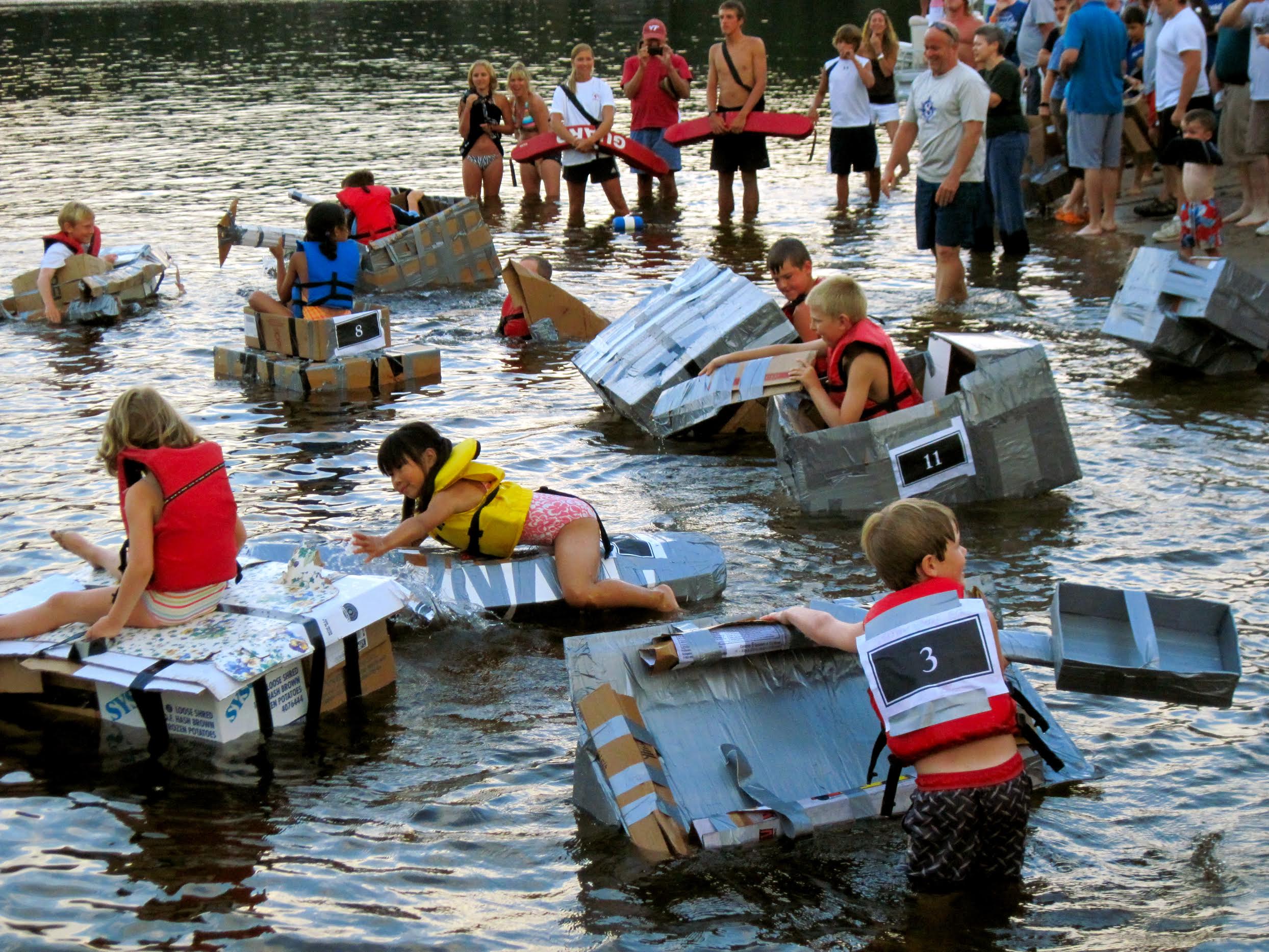 Cardboard Box Float Off