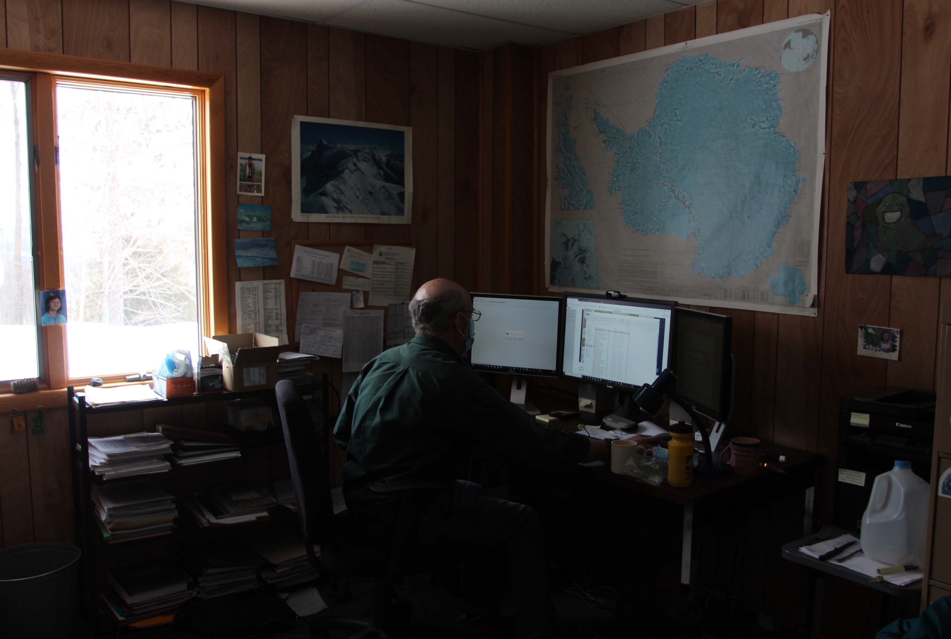 Richard Brandt in his office at the ASRC. 