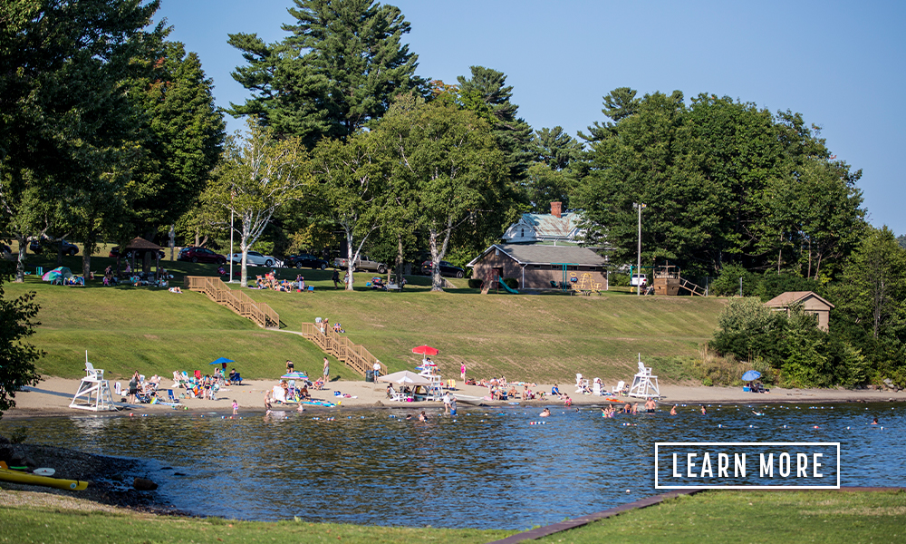 Summertime at the Schroon Lake beach.