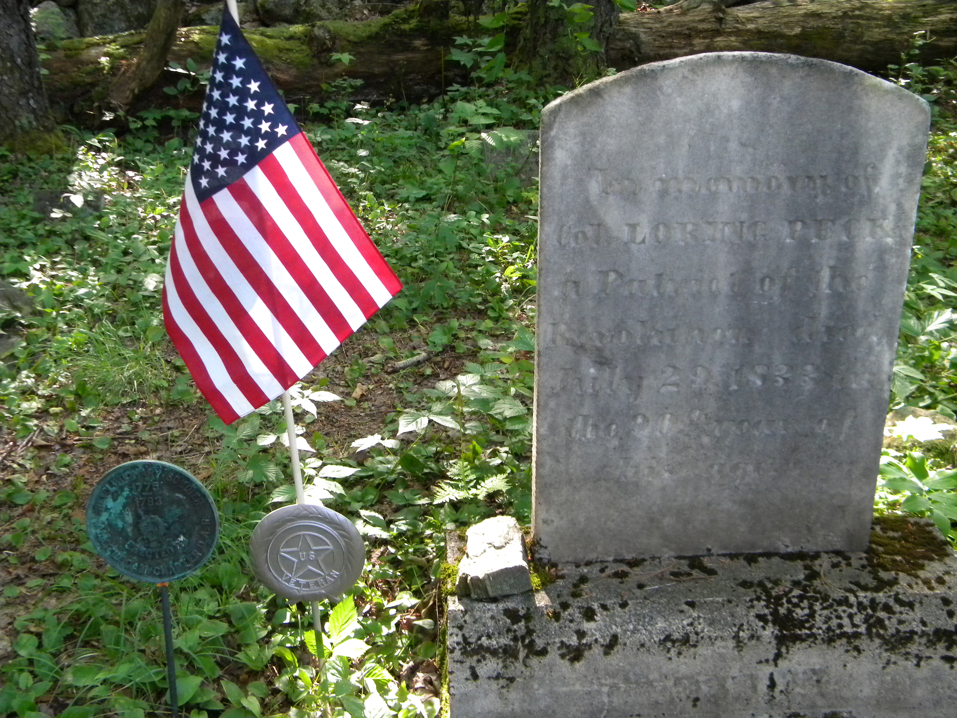 Loring Peck's Headstone