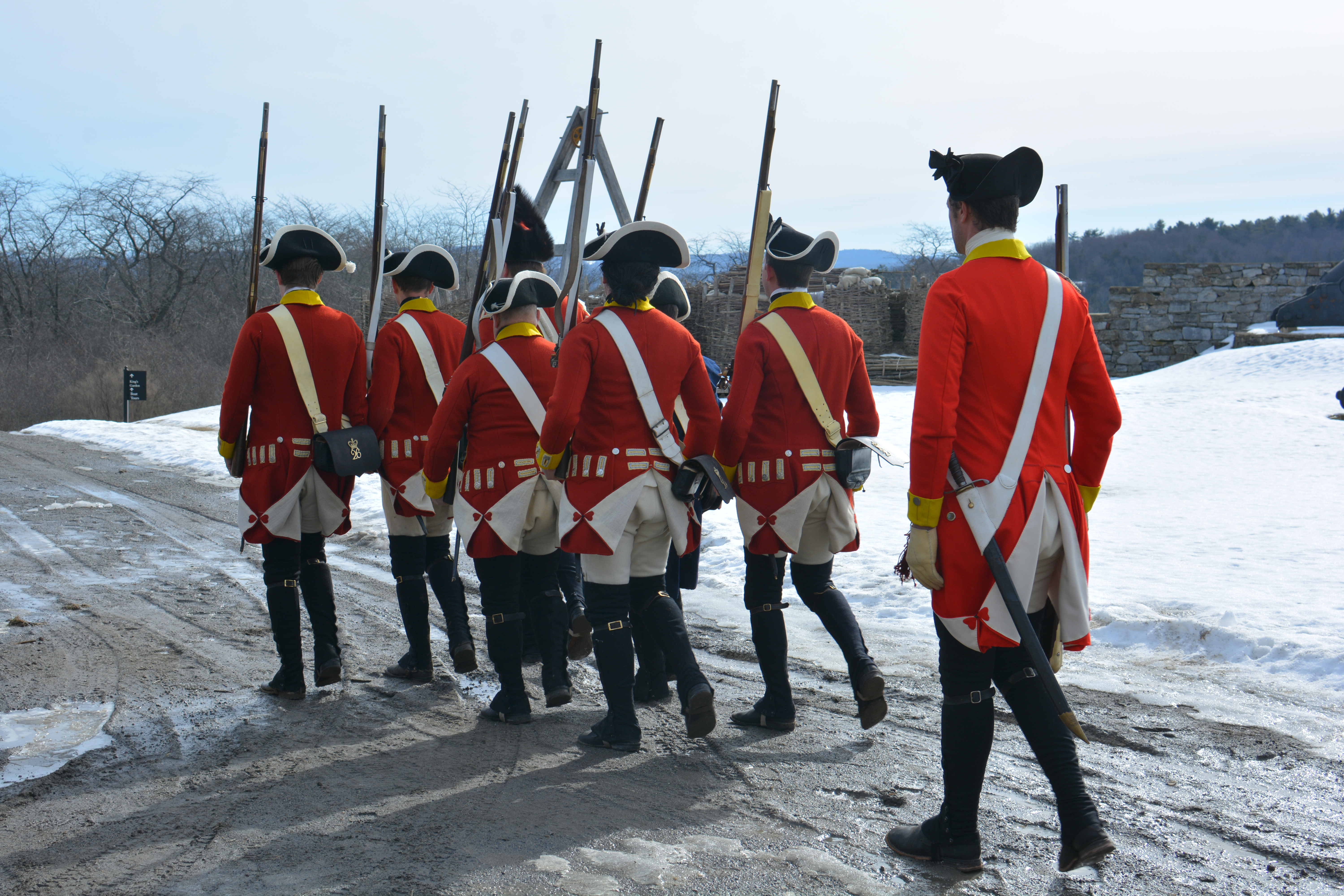 Soldiers at Fort Ticonderoga