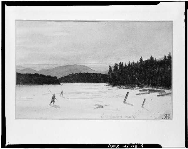 R.H. Robertson, watercolor, ca. 1915. Lake Sanford winter. Library of Congress collection.