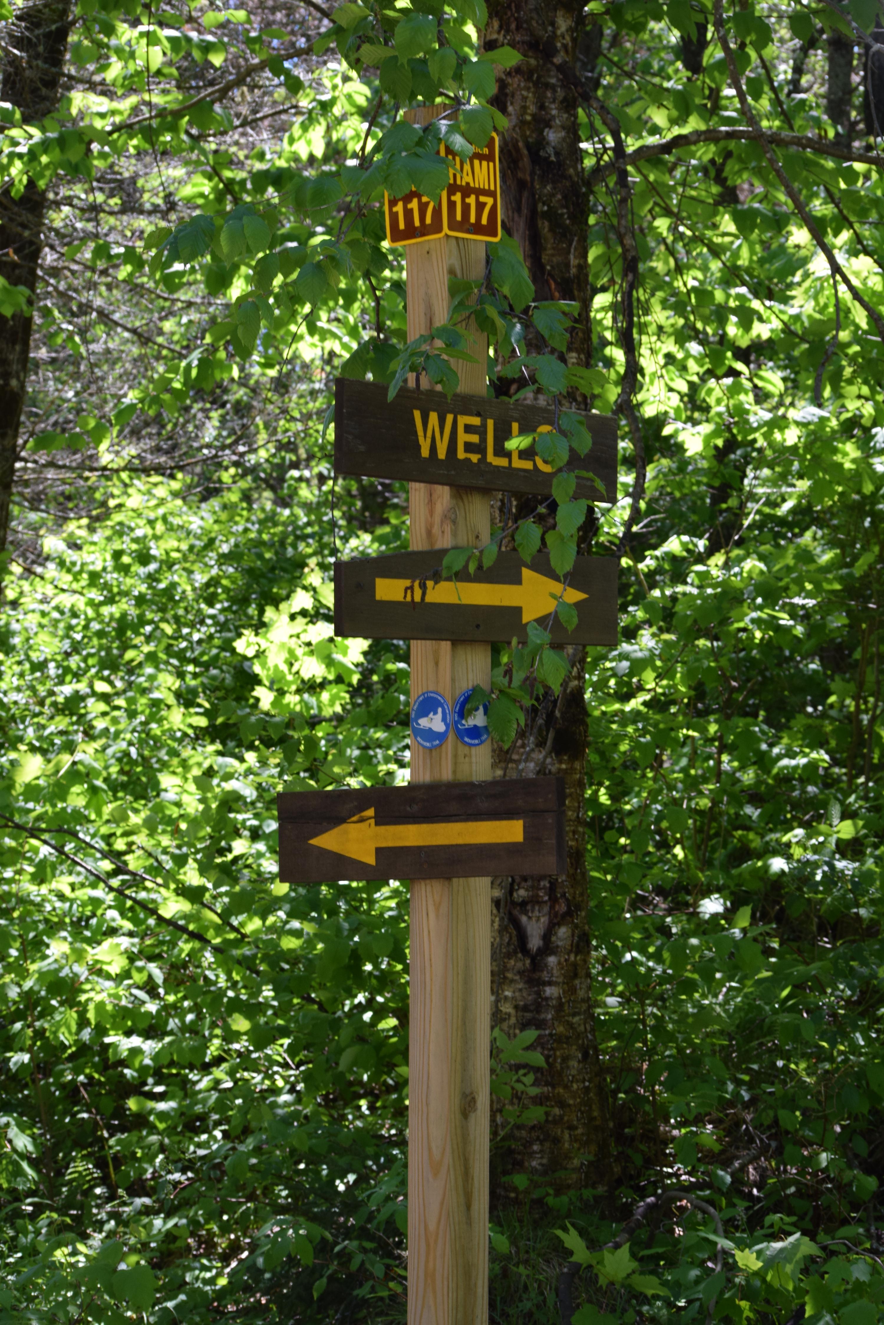 Sign for Wells Kunjamuk Cave