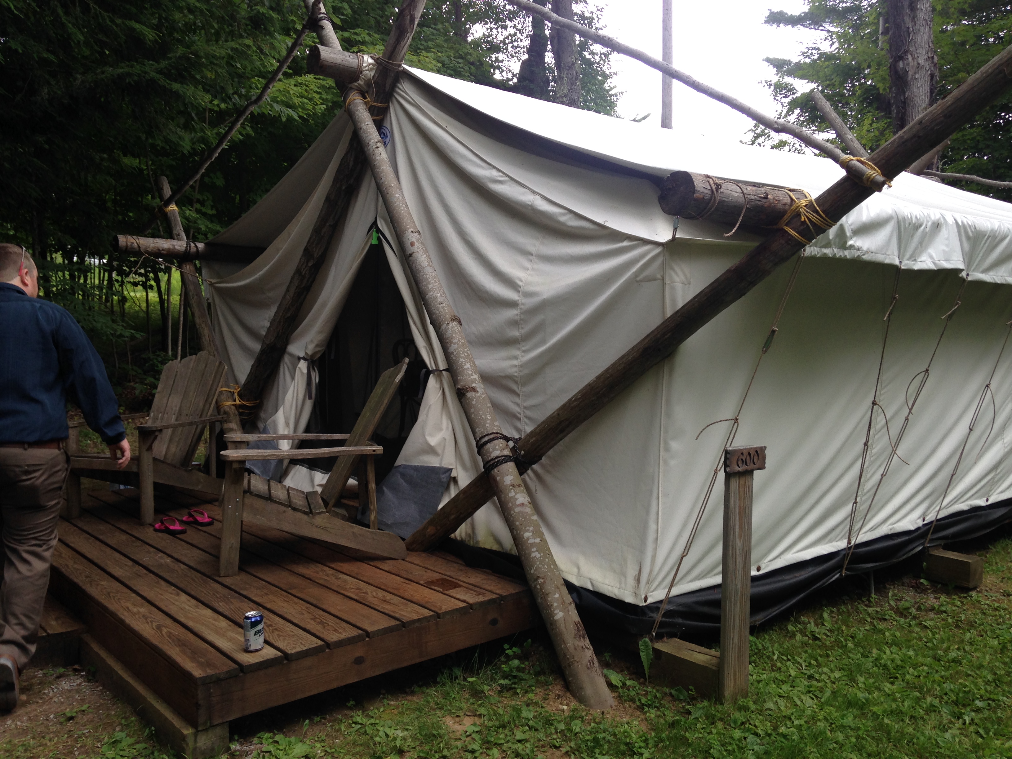 A Guide Tent at the Woods Inn