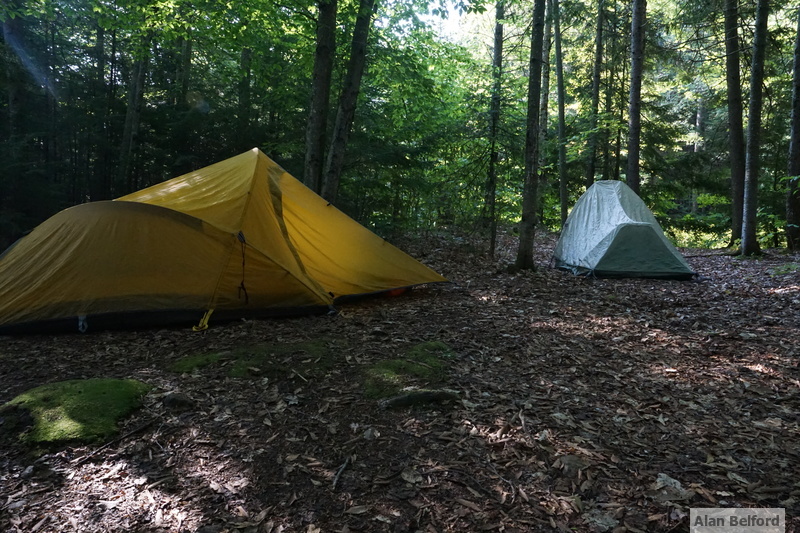 Camp along Horseshoe Lake