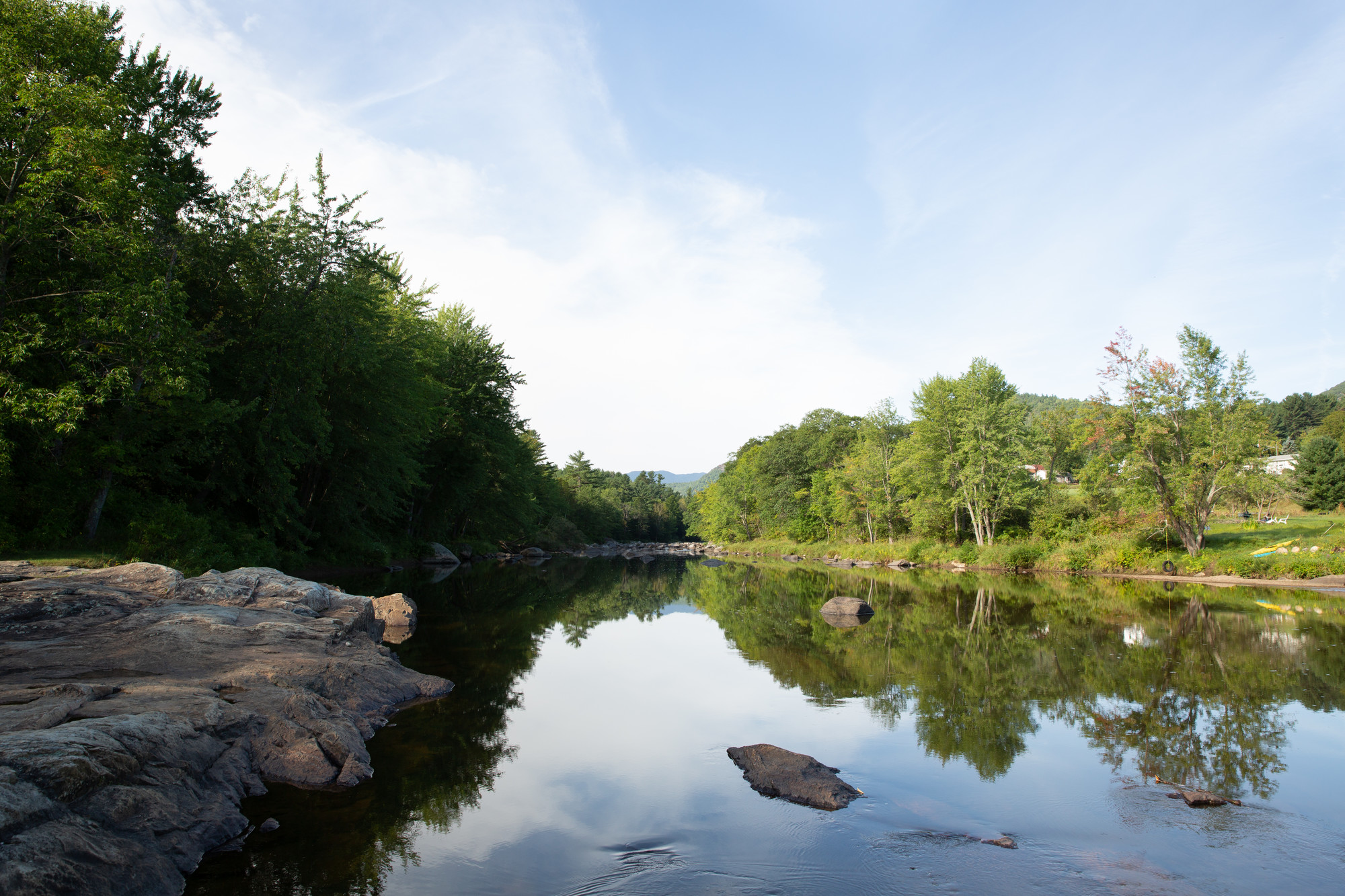 East Ausable River in the summer
