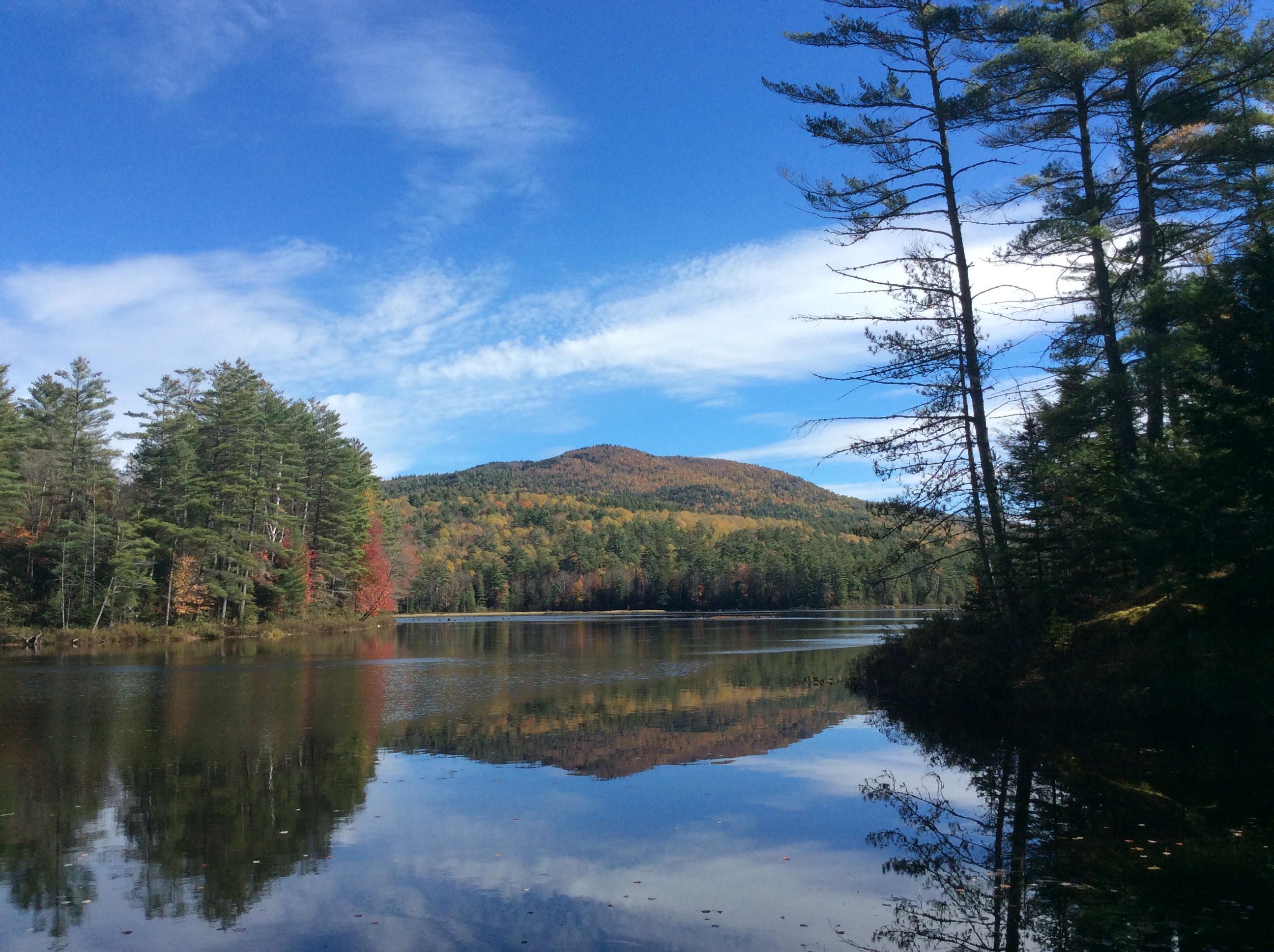 Layers of color and terrain from the dam walkway.