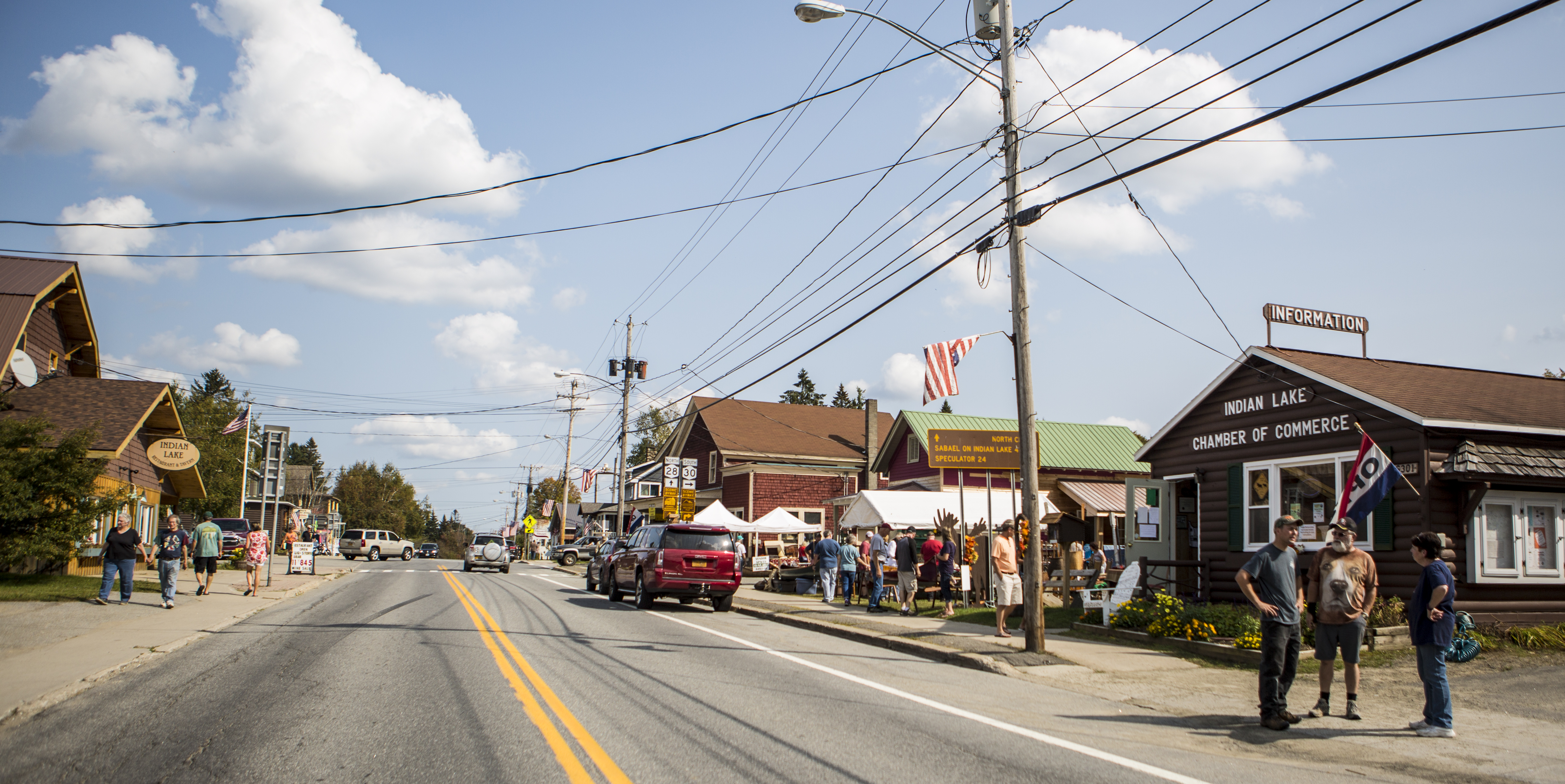 a past image of downtown Indian Lake.