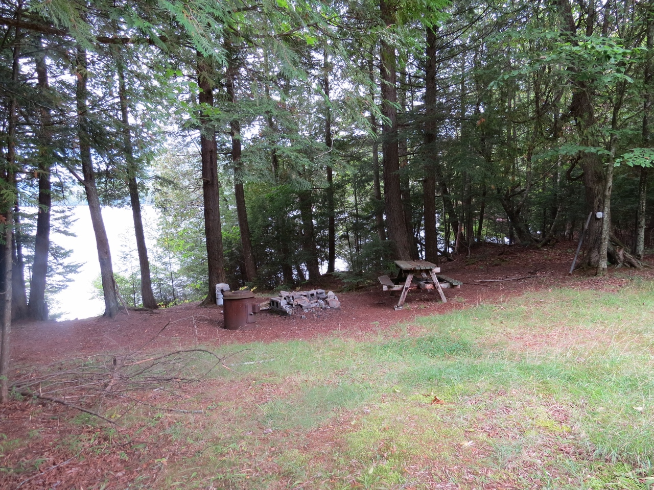 Camp site on McRorie Lake