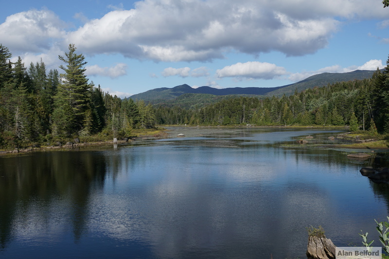 The view of LaBier Flow is just one reason to explore the Boreas Ponds Tract.
