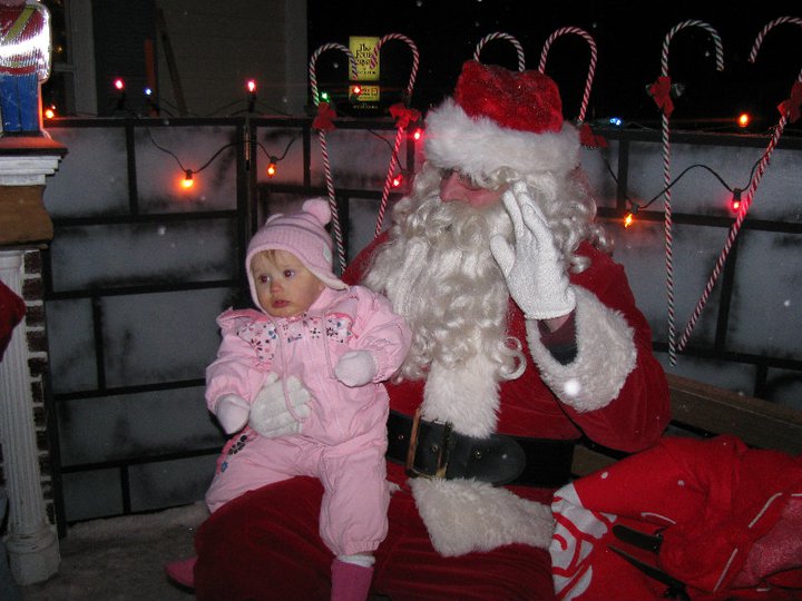 Zoey and Santa