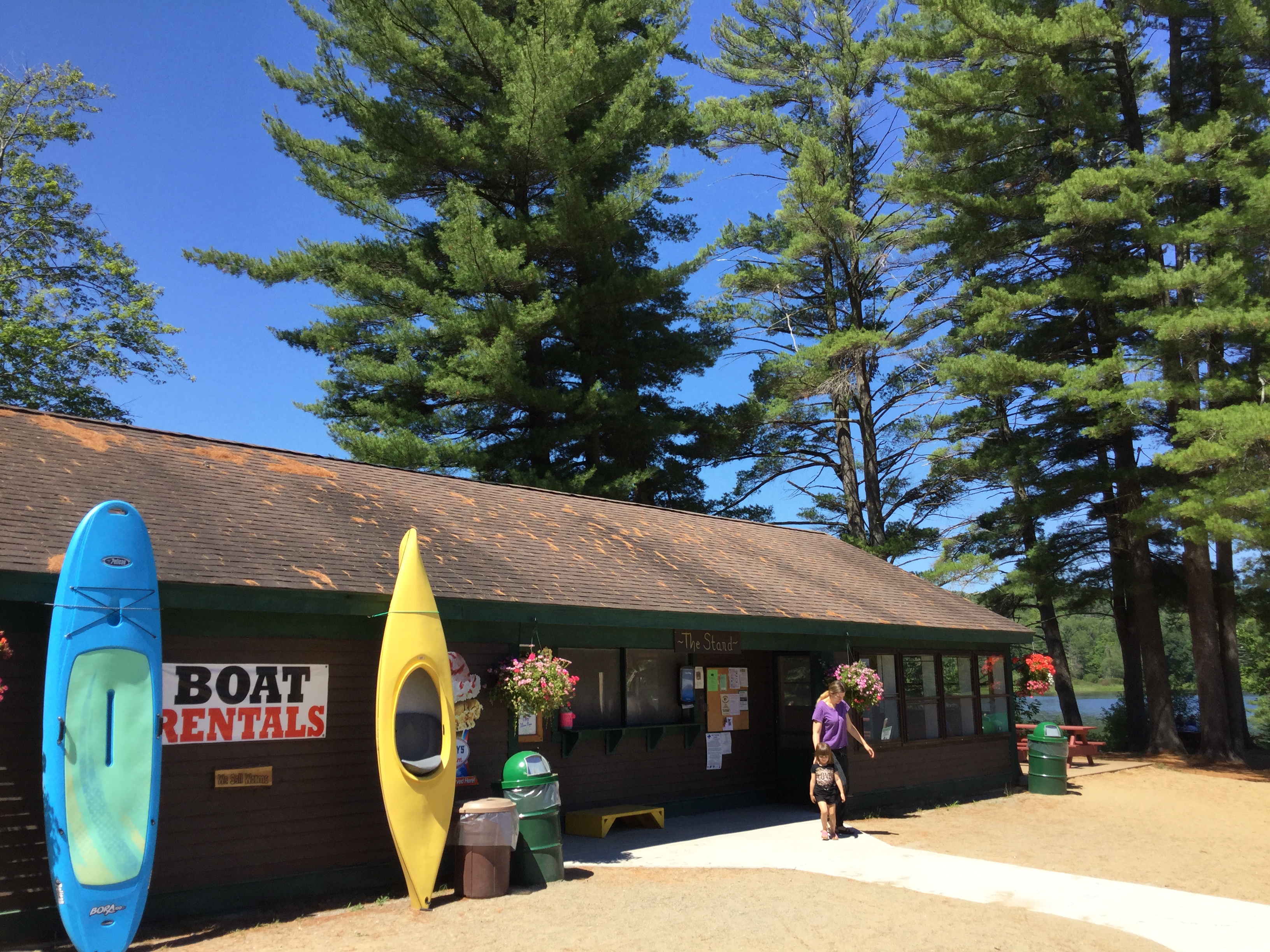 The Shack is here with ice cream and boats.