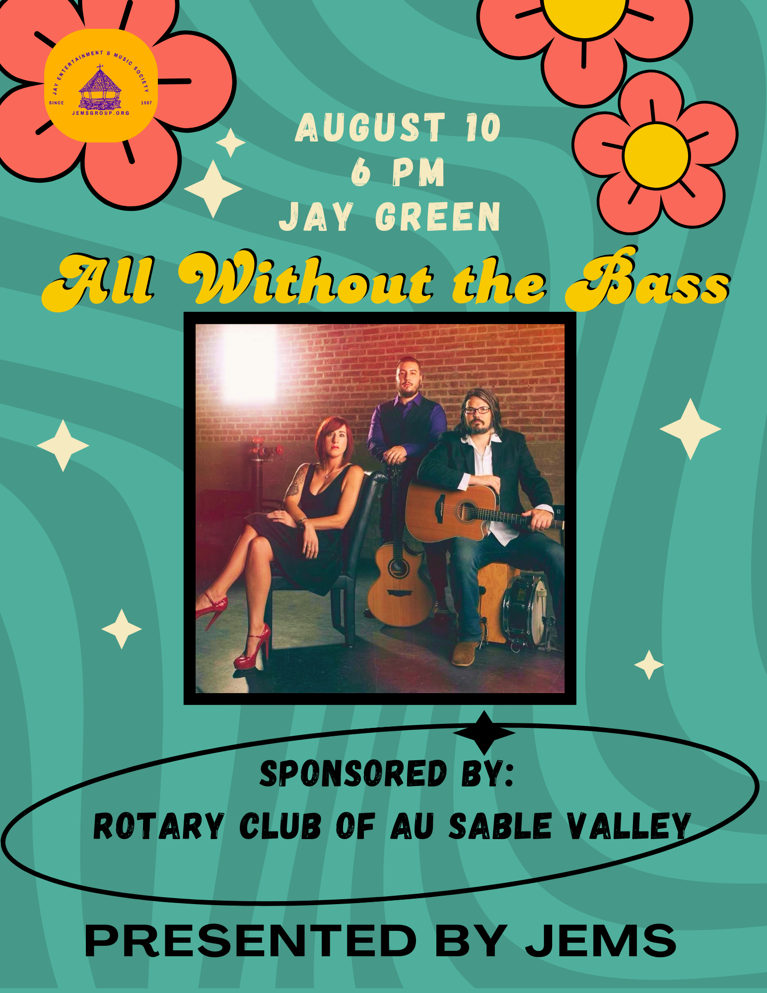All Without the Bass Concert Poster