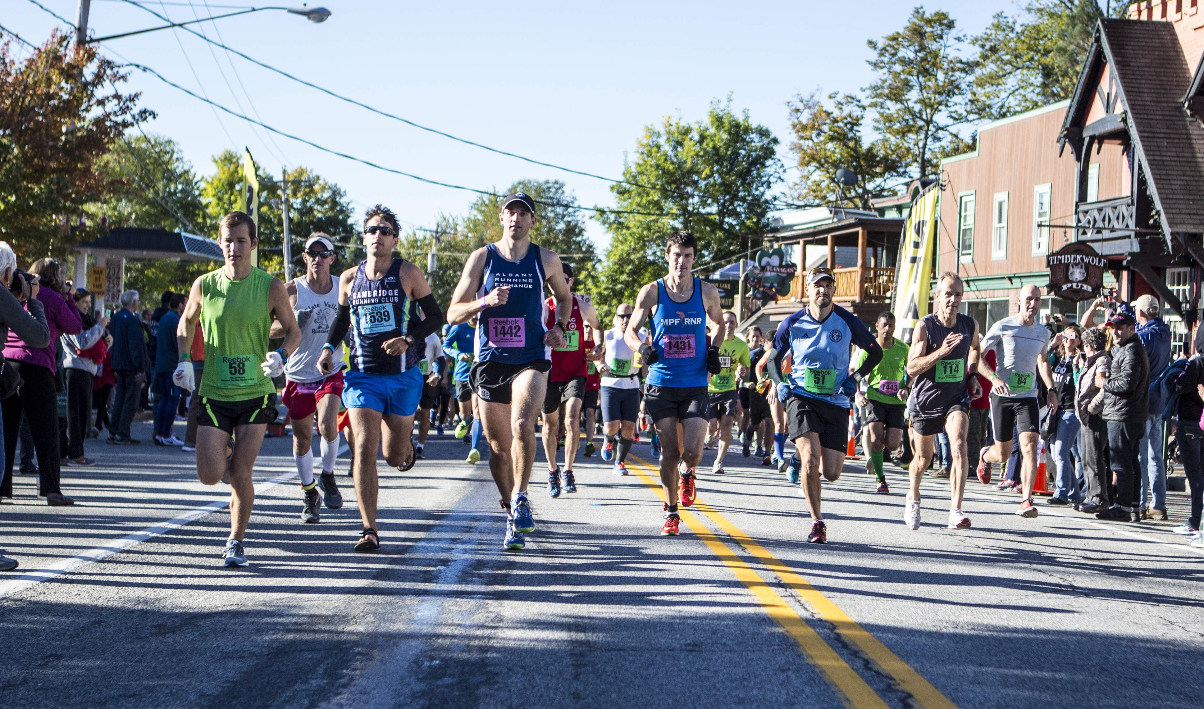 Racers Starting the run together