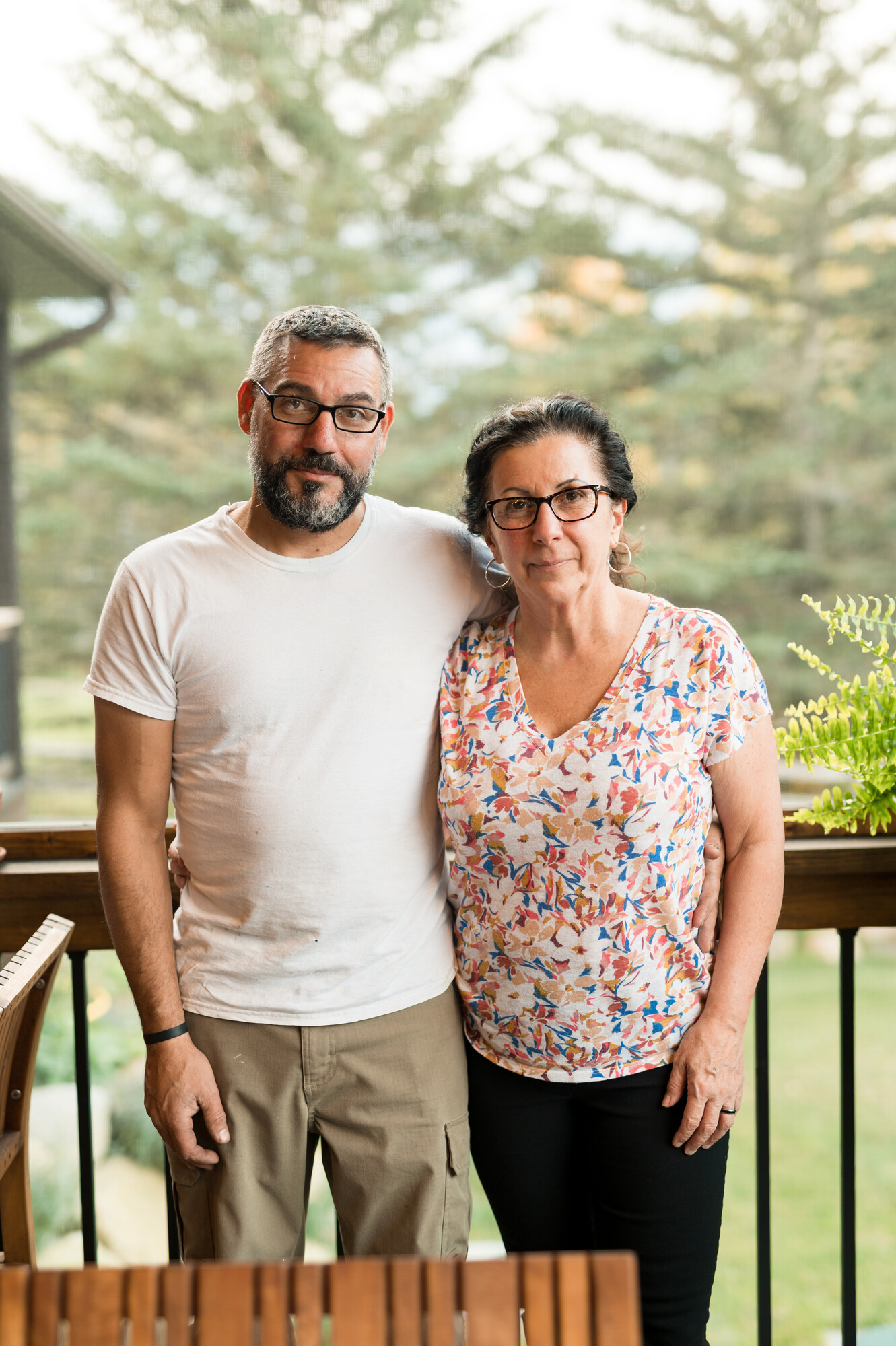 A photo of Tony and Kelly Audino, owners of the Lake Harris Lodge
