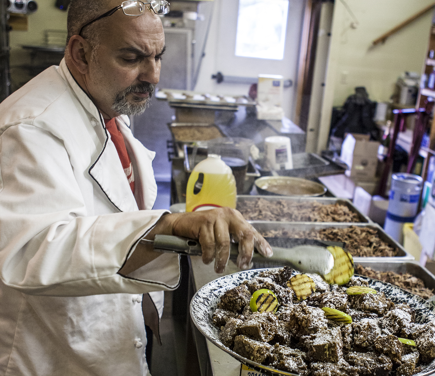 Chef Petrozza in the Kitchen at the Acorn Pub & Eatery