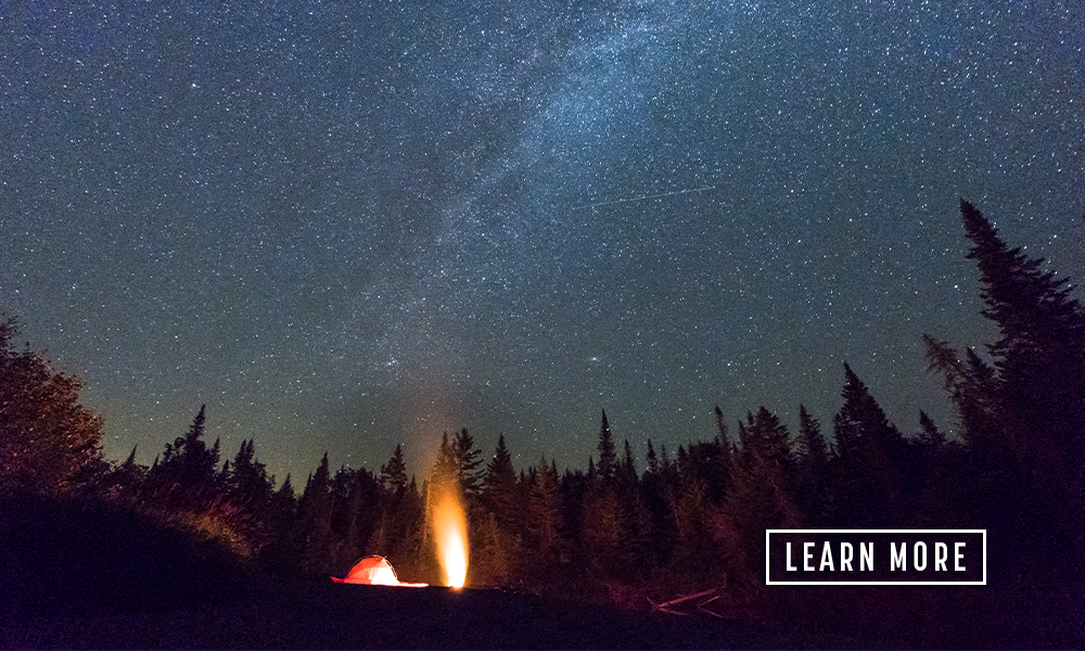 It's all starry skies camping in the Adirondack Hub.