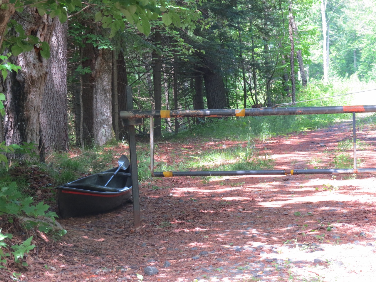 Around the left gate at Cedarlands