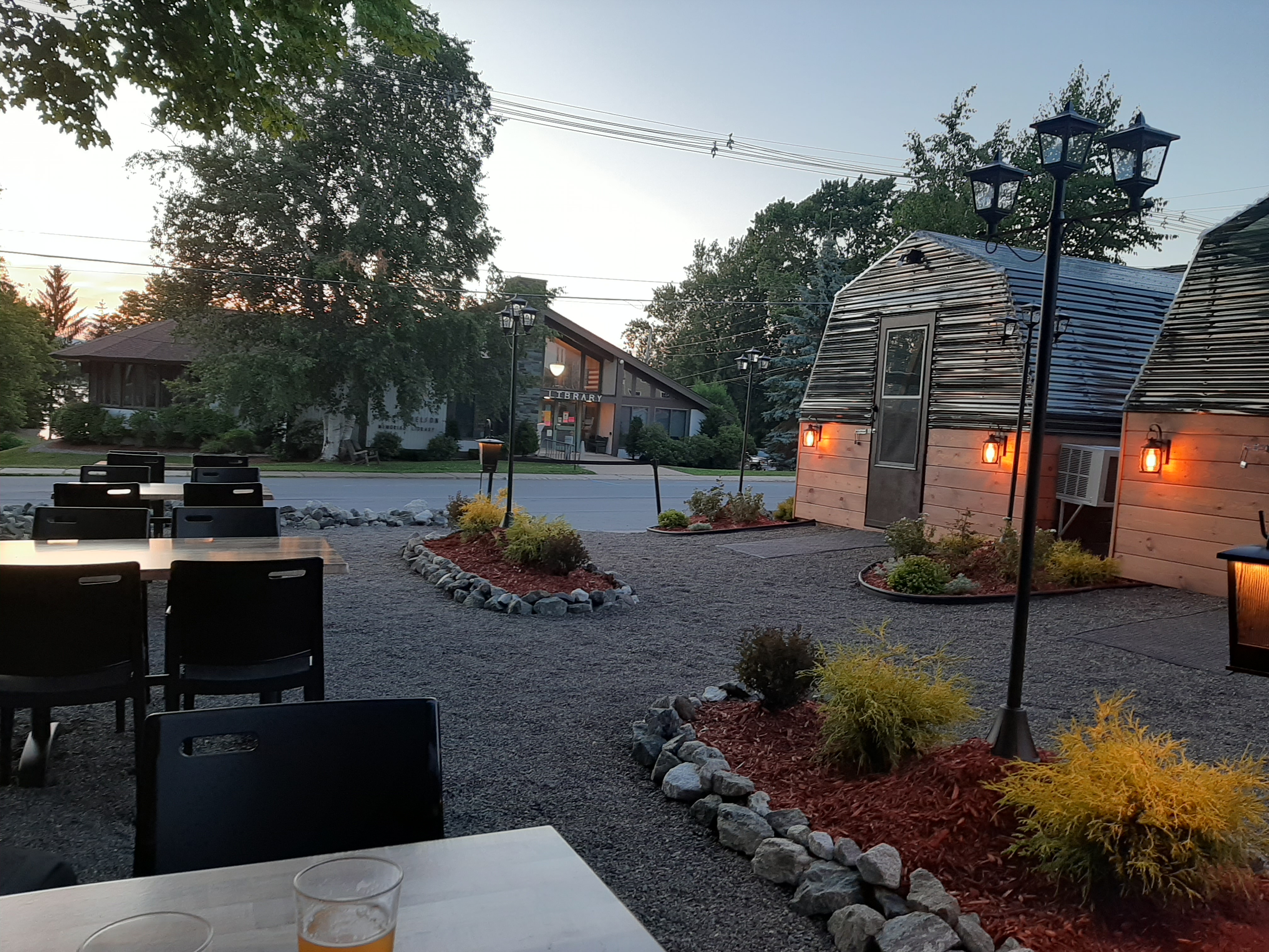 Amado's outdoor courtyard area.