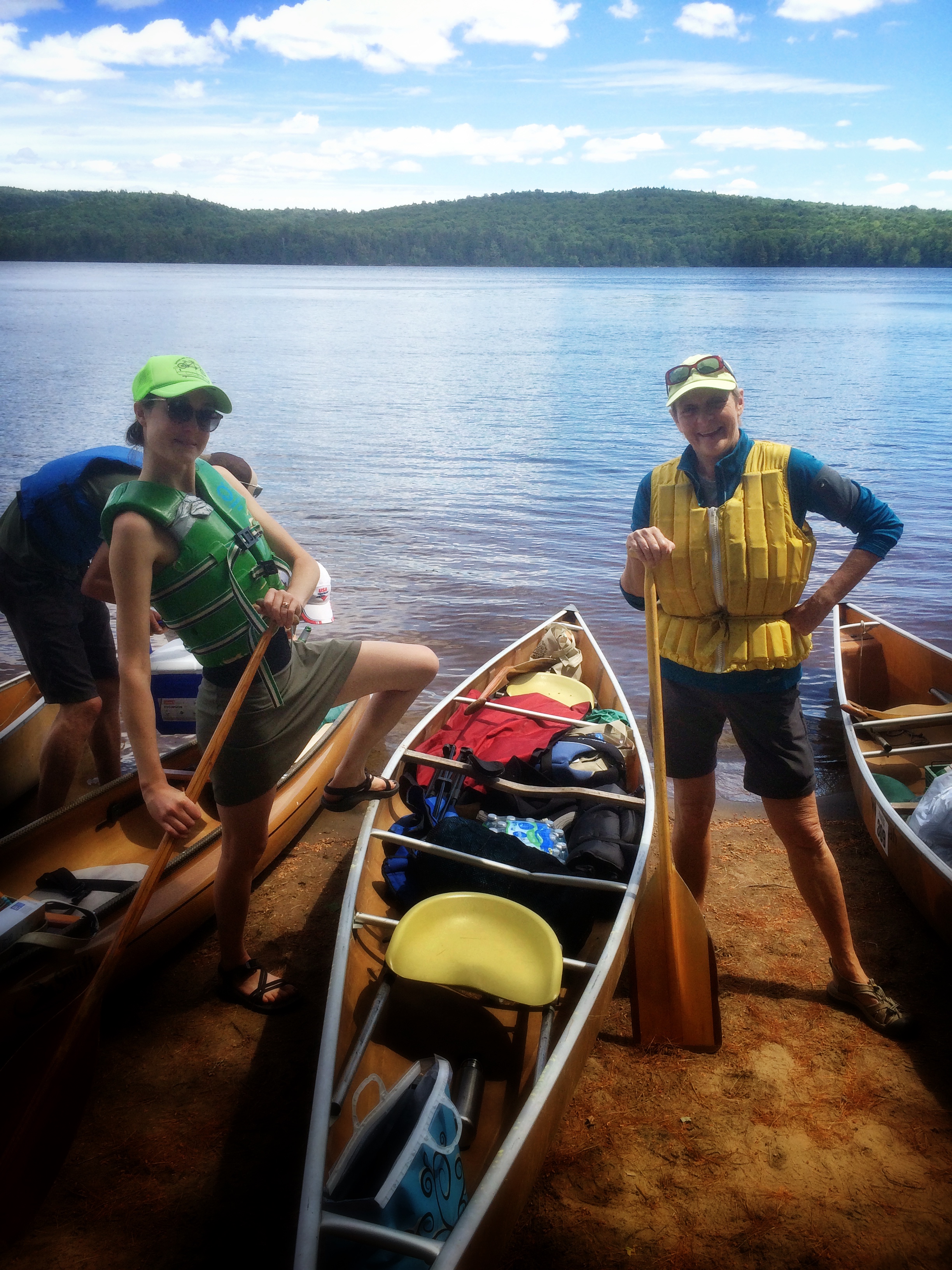 Paige ready to rock this paddling trip.