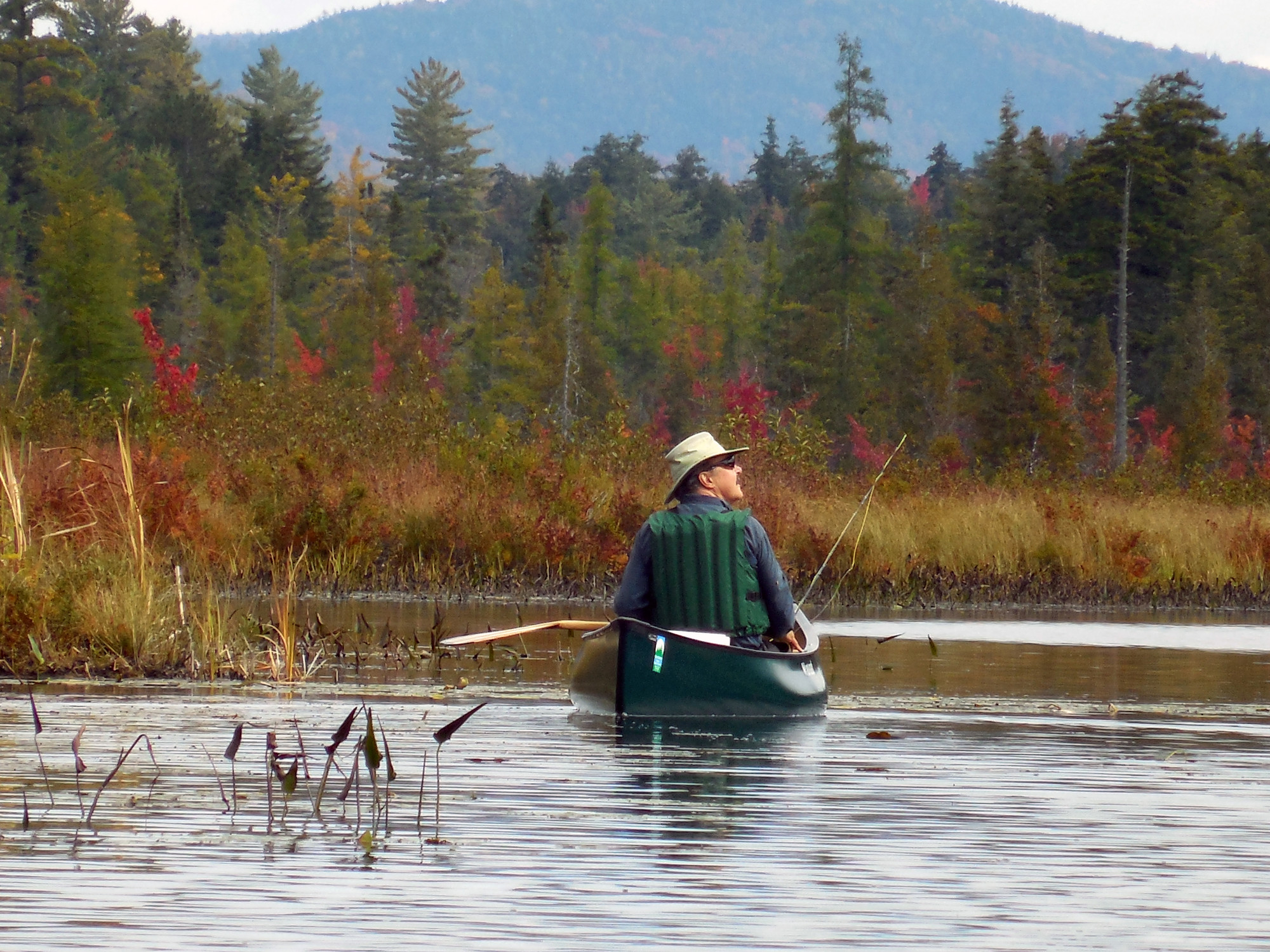 Fall fishing in Raquette Lake.