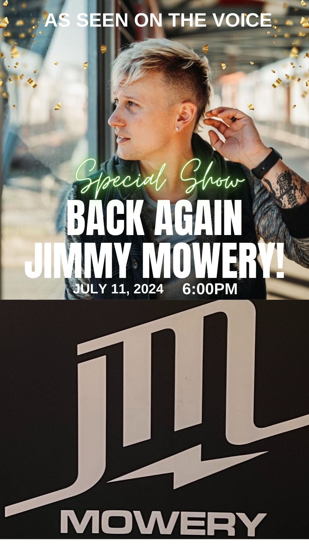 Jimmy Mowery show poster