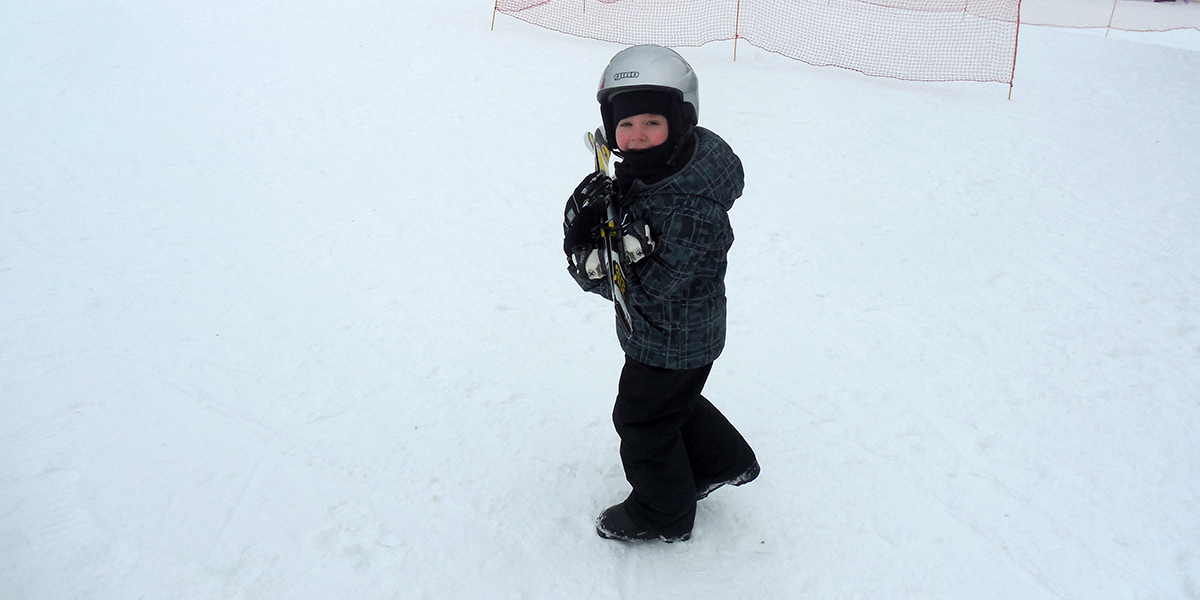 First Time on Skis at Oak Mountain in the Adirondacks