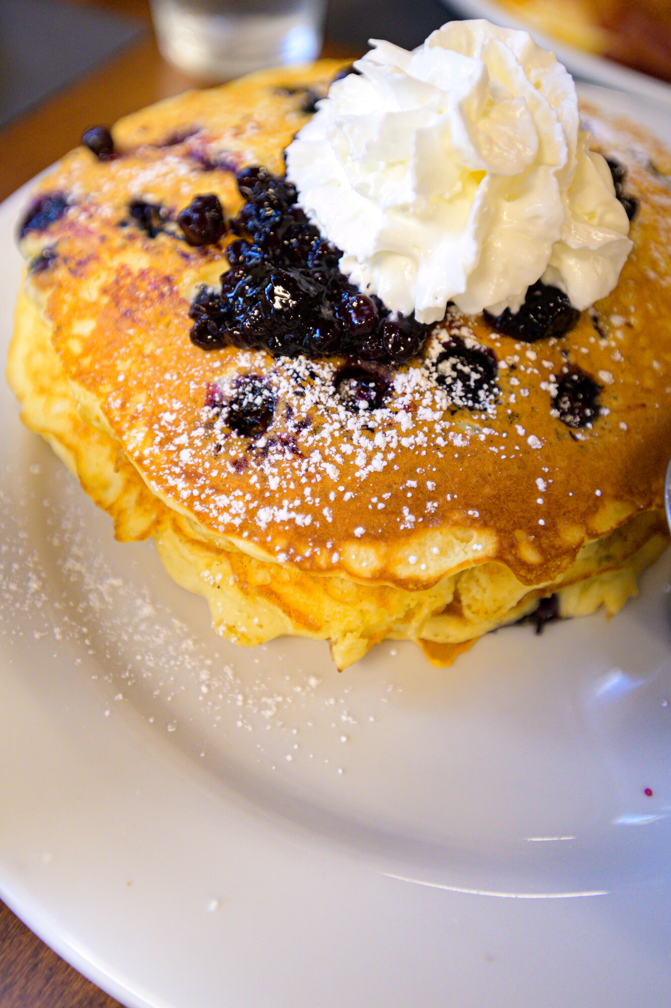 Delicious pancakes from the cafe