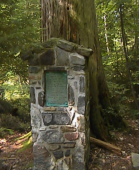 Cathedral Pines Memorial - Malcolm L. Blue