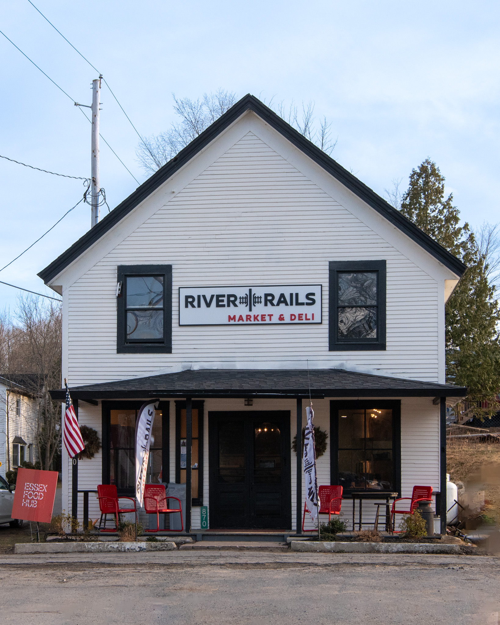 A view of the front face of River and Rails Market and Deli in Whallonsburg 