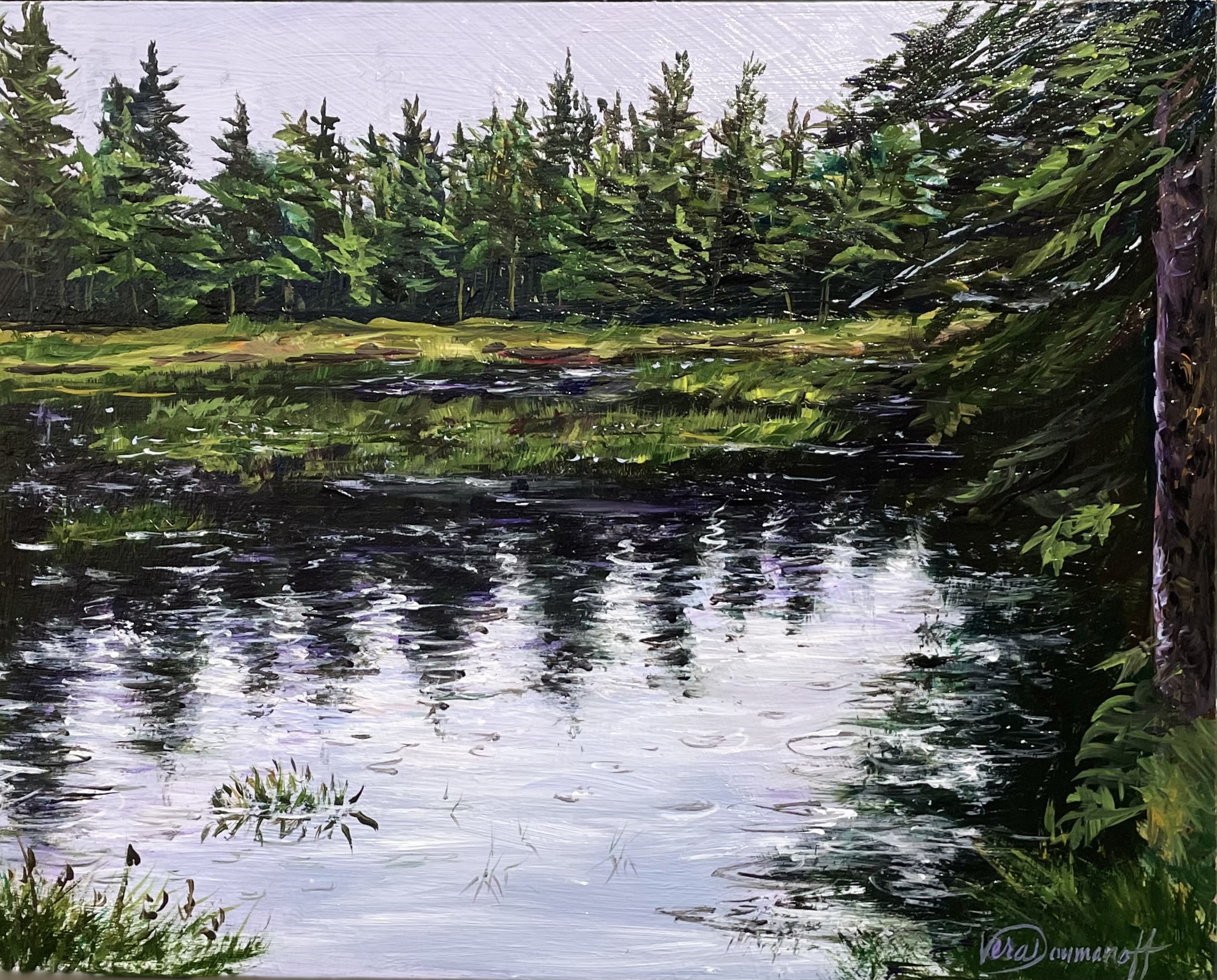 Rainy Day on the Marsh by Vera Doumanoff.
