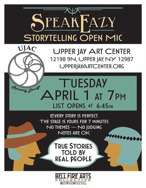SpeakEazy event flyer